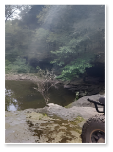 One of the many creeks here in this area