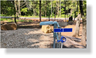 a picture of RV site #1 here at Barker Gap